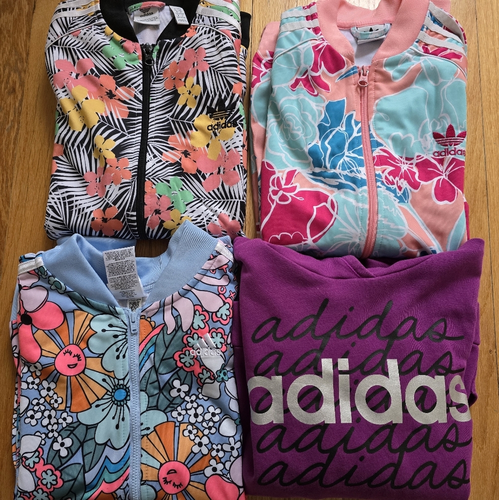 Girls Adidas Tracking Jacket and Hoodie
